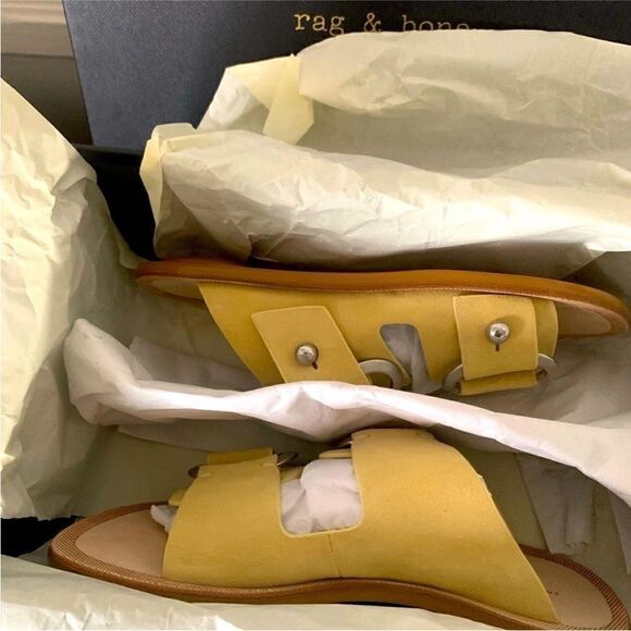 Rag&Bone  strappy top grain Leather upper/lining slide sandal size 6; 7,5; 8 new - Picture 8 of 14